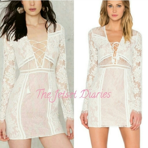 🍒NWT🍒THE JETSET DIARIES SEXY LACEY DRESS - Picture 8 of 8